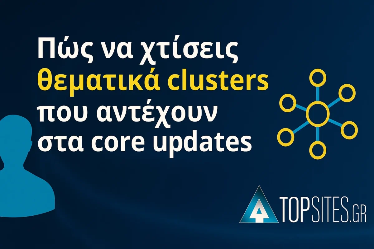 Πώς να χτίσεις θεματικά clusters που αντέχουν στα core updates